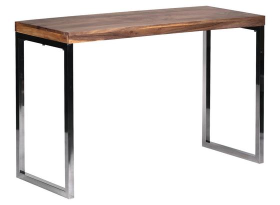Konsolentisch Guna B: ca. 120 cm - Chromfarben/Akaziefarben, MODERN, Holz/Metall (120/76/45cm) - Livetastic Konsolentisch Guna B: ca. 120 cm - Chromfarben/Akaziefarben, MODERN, Holz/Metall (120/76/45cm) - Livetastic