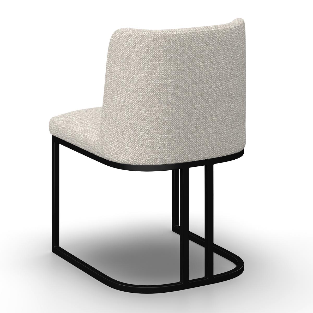 STOLIČKA LIARA - čierna/svetlosivá, Modern, kov/drevo (52/81,5/57cm) - Bessagi Home