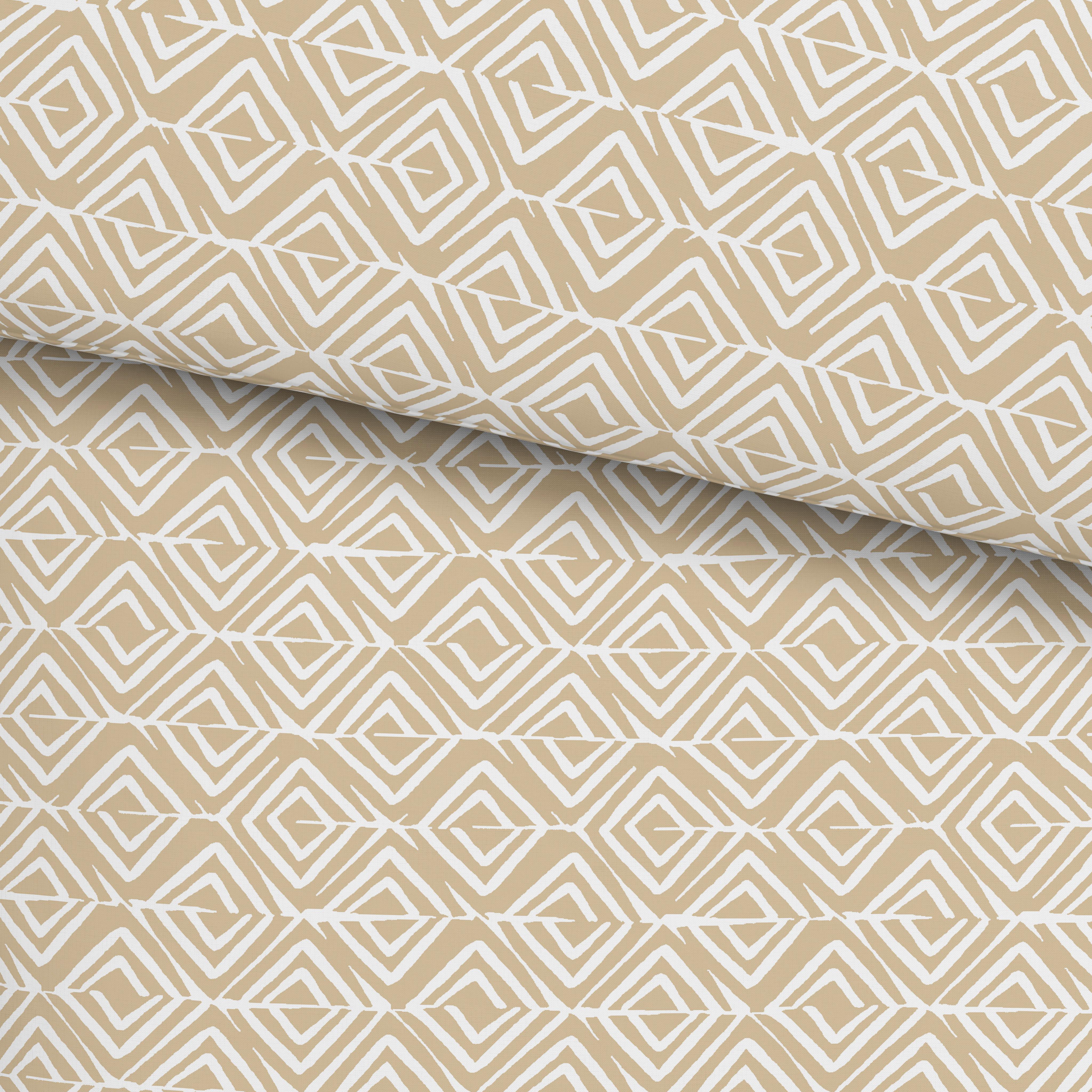 Baumwolle-Bettwäsche 140x200 cm Chrisi Beige - Beige, MODERN, Textil - Luca Bessoni
