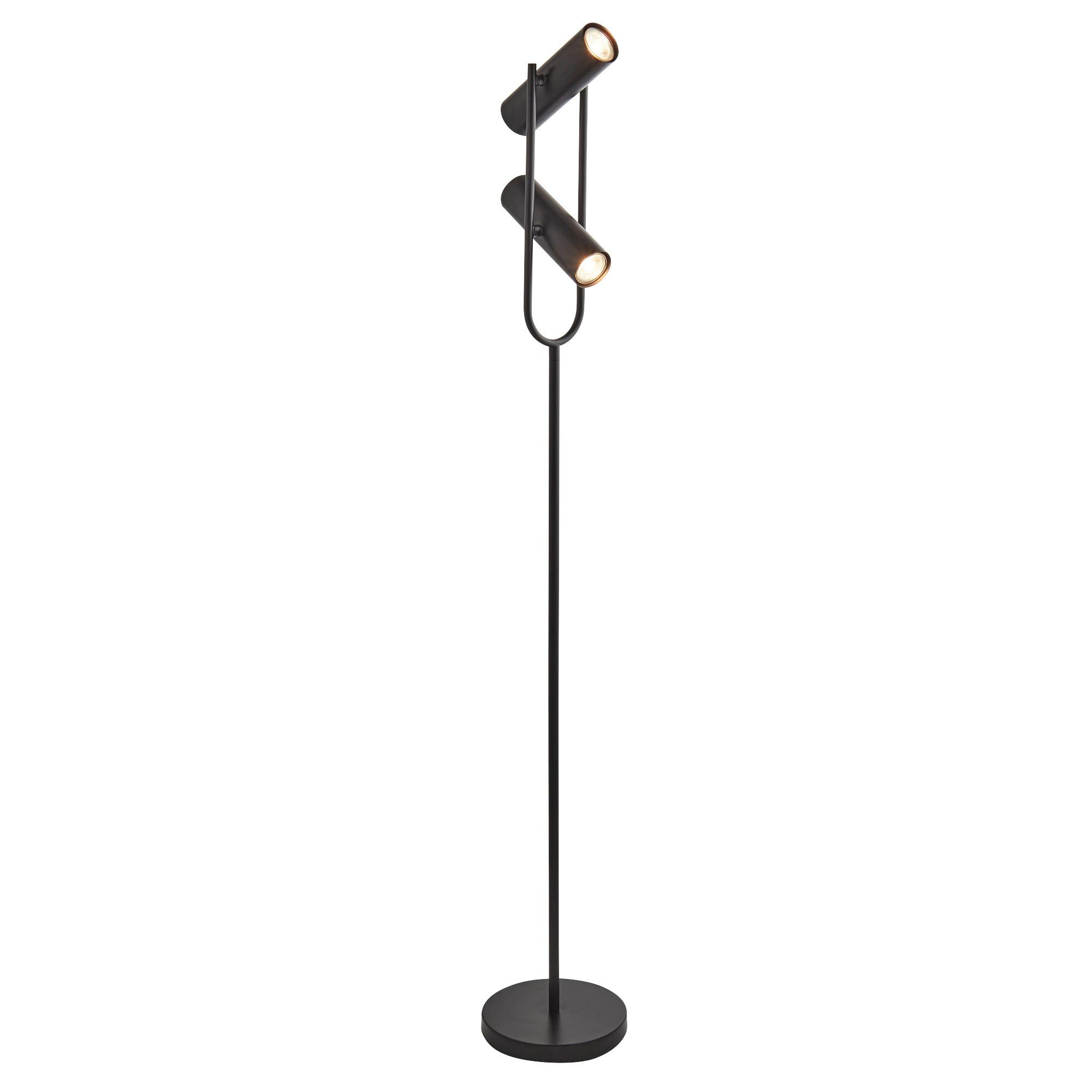 LED-Stehleuchte Telescope Eu2792bk - Schwarz, LIFESTYLE, Metall (22/22/150cm)