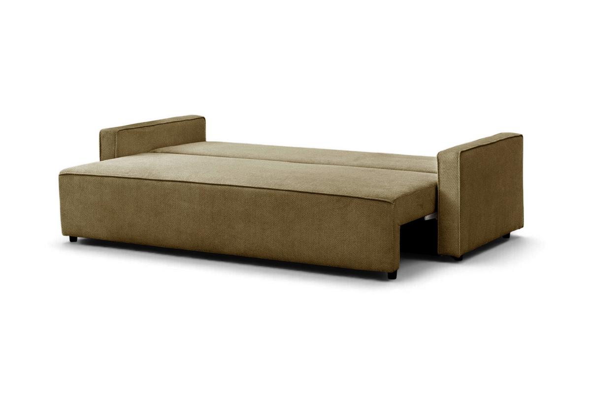 Rozkladacia pohovka NERA, olivovozelená ženilka - olivovozelená, Modern, textil/plast (232/90/100cm)