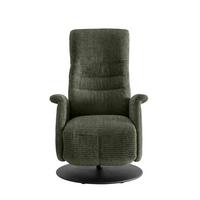 Relaxsessel Latina Olivgrün 360 Grad Drehbar, B: 72 Cm - Schwarz/Olivgrün, MODERN, Textil (72/118/85-165cm) - Livetastic