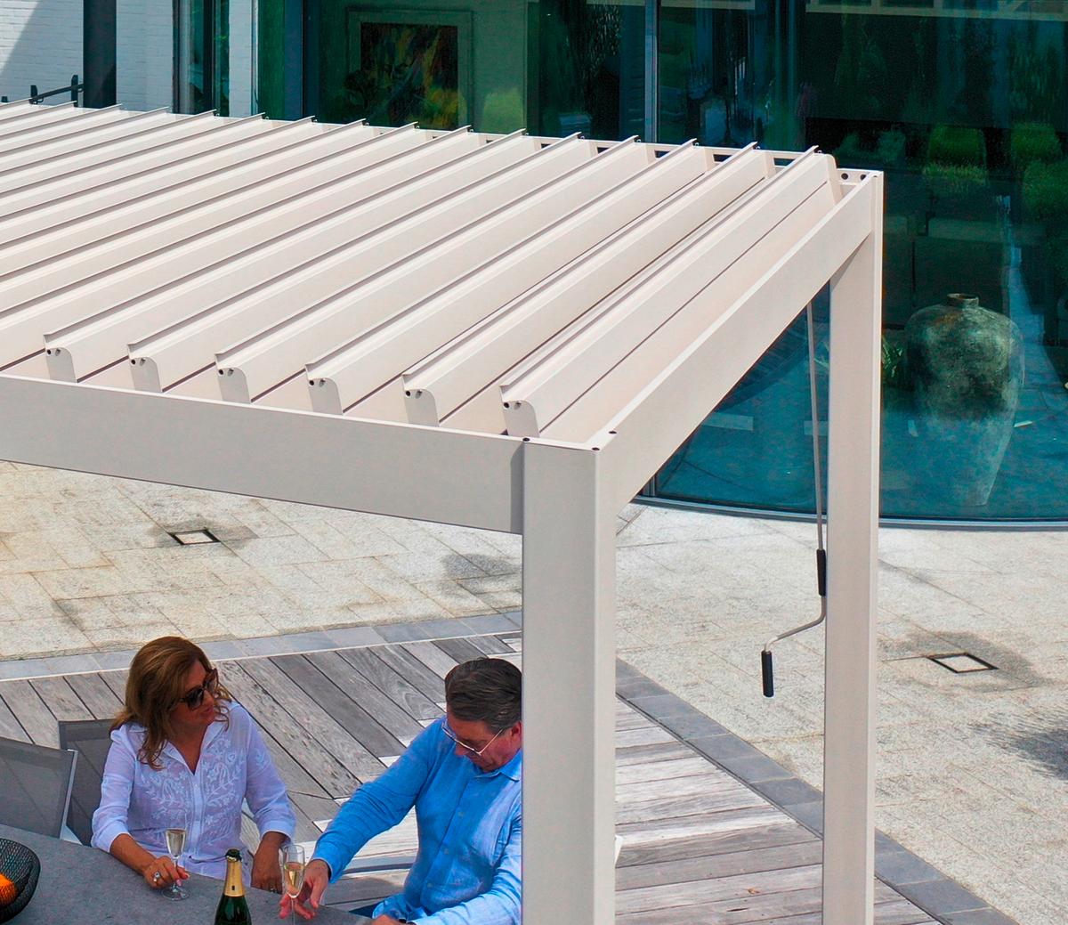 Pergola Deluxe 3x3 M - Grau, LIFESTYLE, Metall (300/250/300cm) - Gardenson