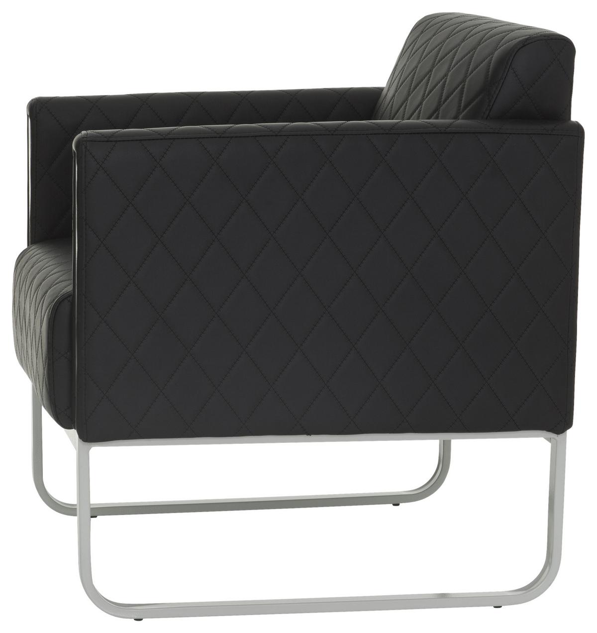 Sessel Aruba Step Schwarz - Hellgrau/Schwarz, MODERN, Textil (67/78/71cm) - MID.YOU