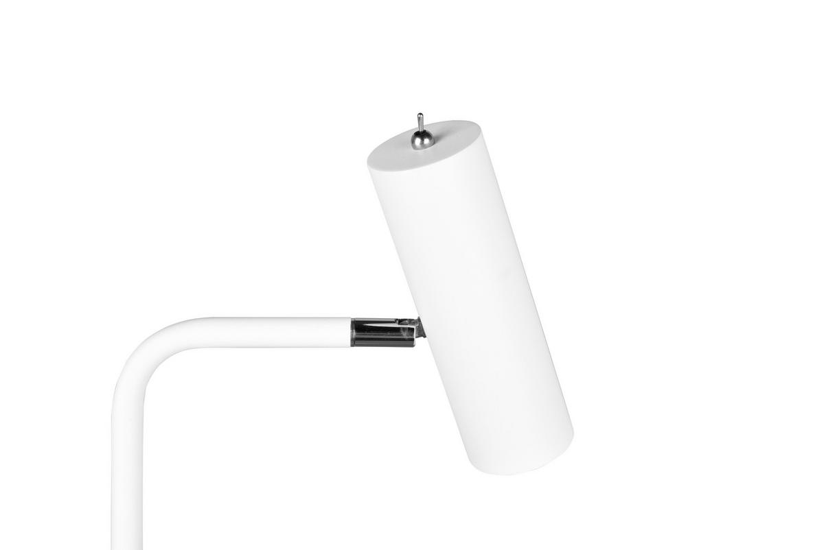 Stehlampe Marley Weiß verstellbar - Weiß, Basics, Metall (23/151cm) - Trio Leuchten