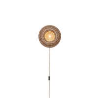 Wandleuchte Barbados - Braun/Naturfarben, Basics, Naturmaterialien (35/15cm) - Good & Mojo