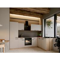 ECKKÜCHE Merle, Kaschmir S: 280x172cm - Kaschmir/Eichefarben, Trend, Holzwerkstoff (280/172cm) - Respekta