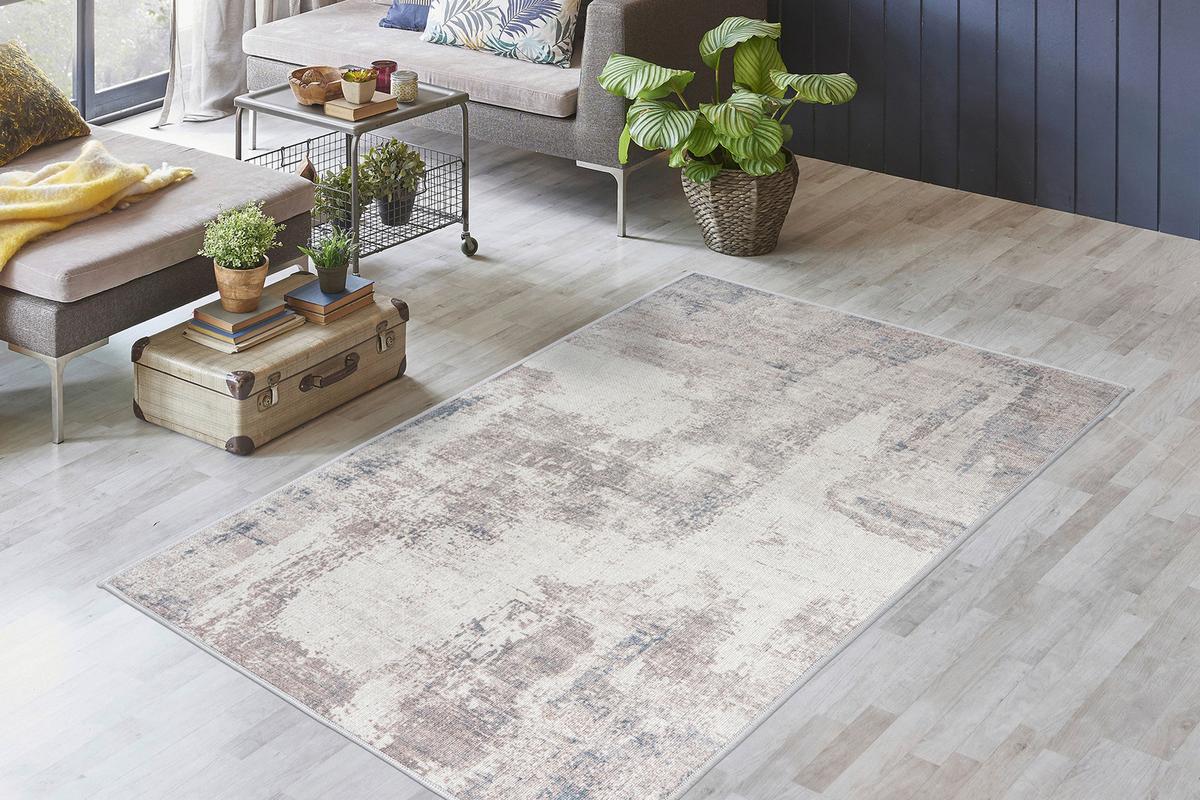 Flachwebteppich Maika 500 - Beige, KONVENTIONELL, Textil (80/150cm)