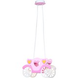 Hängeleuchte Kita H: 81 cm Rosa Kutsche - Multicolor, KONVENTIONELL, Kunststoff (33/10,5/81cm)