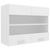 Küchenoberschrank Esilo B: 80 Cm Weiß - Weiß, KONVENTIONELL, Glas/Holzwerkstoff (80/60/31cm) - MID.YOU