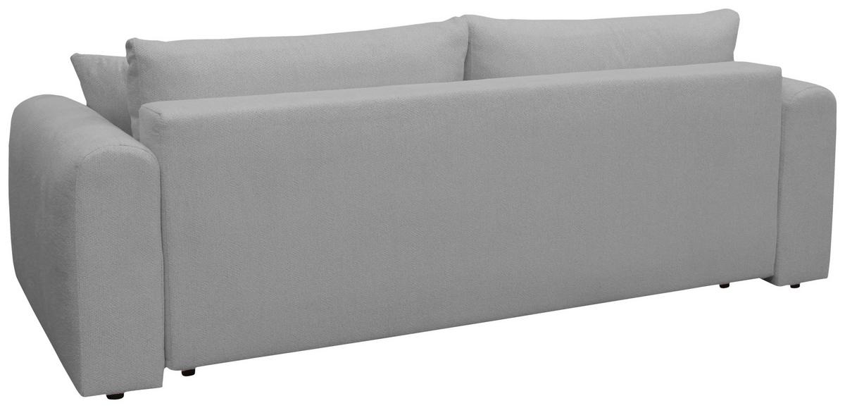 Schlafsofa Supra, Hellgrau B: 245 Cm - Hellgrau/Schwarz, Design, Holz/Textil (245/90/117cm) - MID.YOU