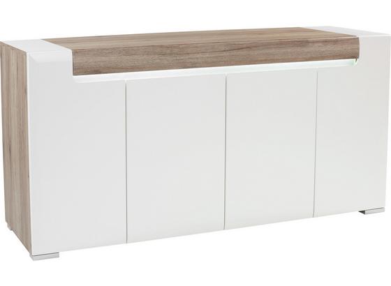 Kommode Toronto Tok11 - Eichefarben/Weiß, MODERN, Holzwerkstoff (190/84,5/42,2cm) - Ombra Kommode Toronto Tok11 - Eichefarben/Weiß, MODERN, Holzwerkstoff (190/84,5/42,2cm) - Ombra