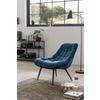 Xxl-sessel Blau, Schwarz B: 76 Cm - Blau/Schwarz, MODERN, Textil (76/85,6/85,6cm) - Livetastic