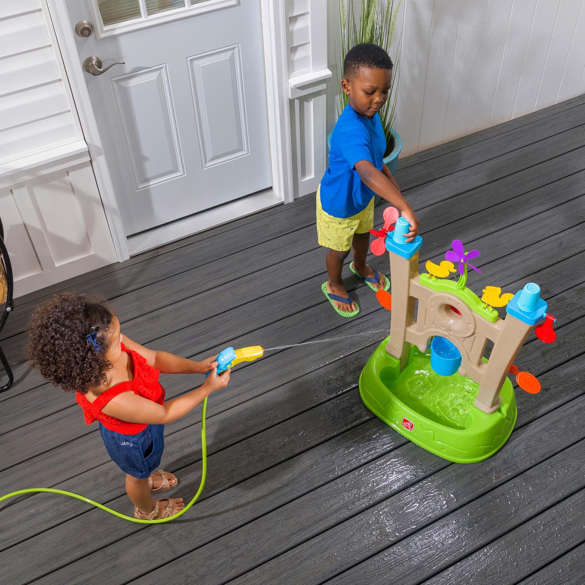 Sand- Und Wassertisch 400299 - Blau/Braun, KONVENTIONELL, Kunststoff (59,7/82,2/44,5cm) - Ambia Garden