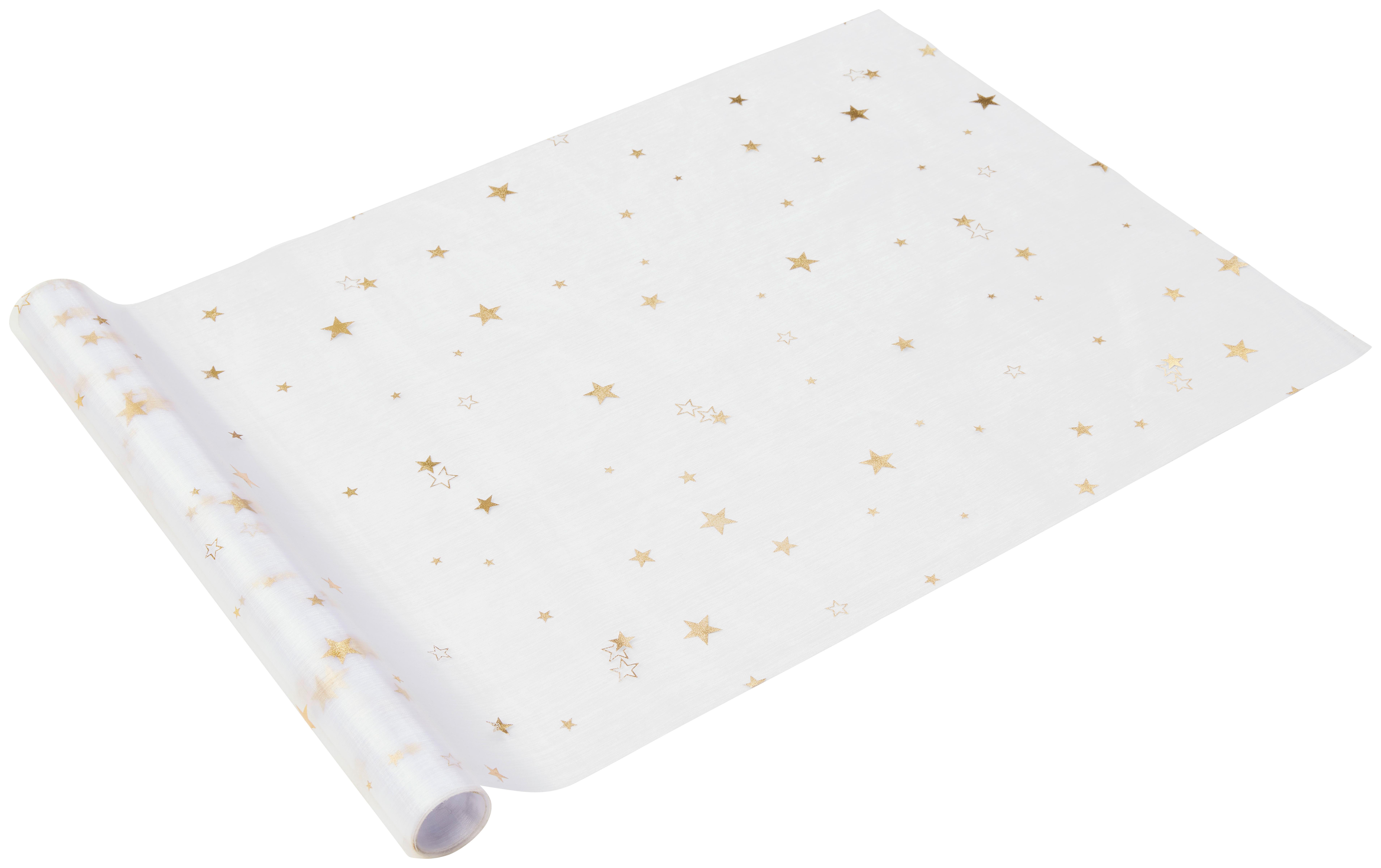 Tischläufer Stars - Goldfarben, KONVENTIONELL, Textil (35/300cm) - Ondega