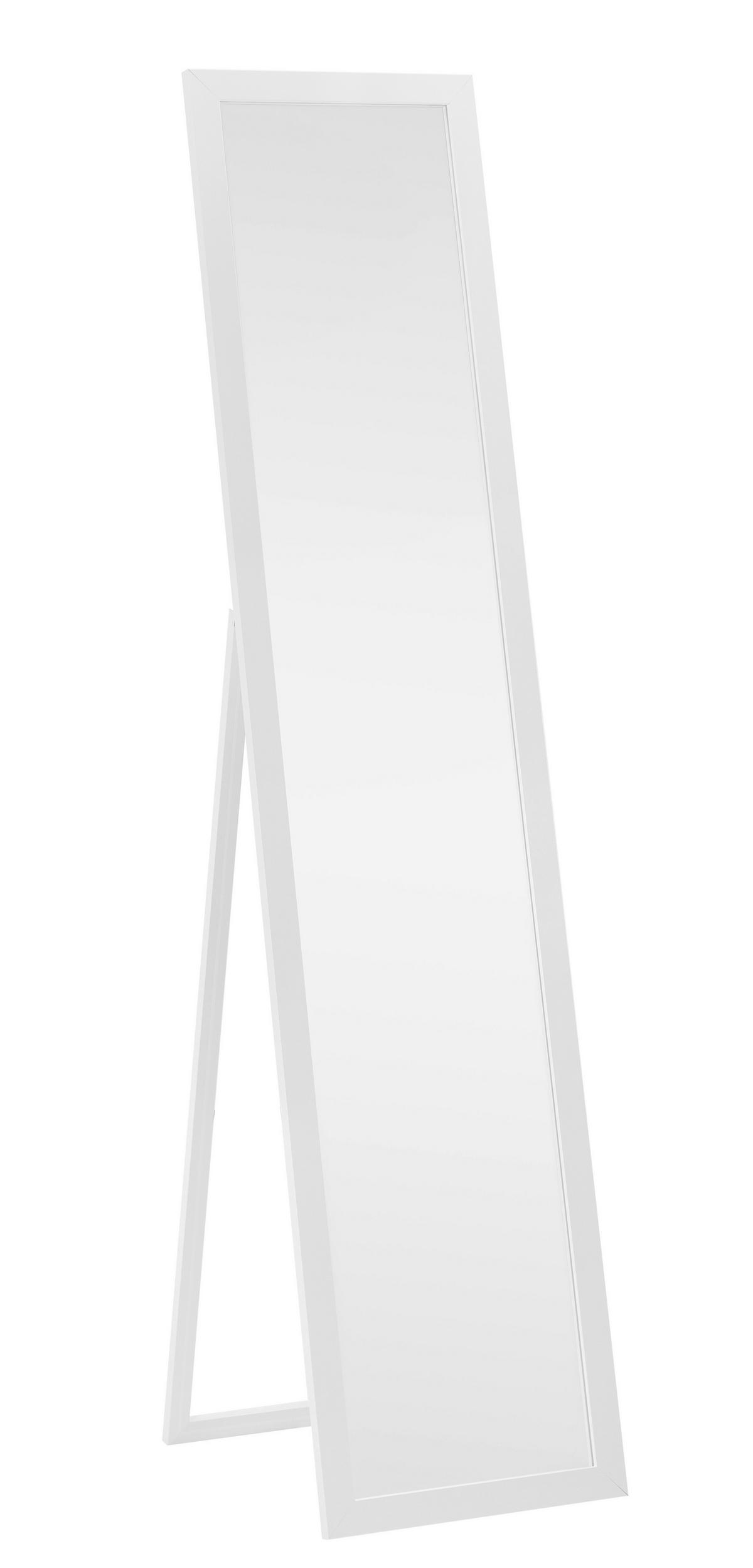 STOJACÍ ZRCADLO RIO BÍLÁ - bílá, Moderní, kompozitní dřevo/sklo (36/156/44cm) - Mömax