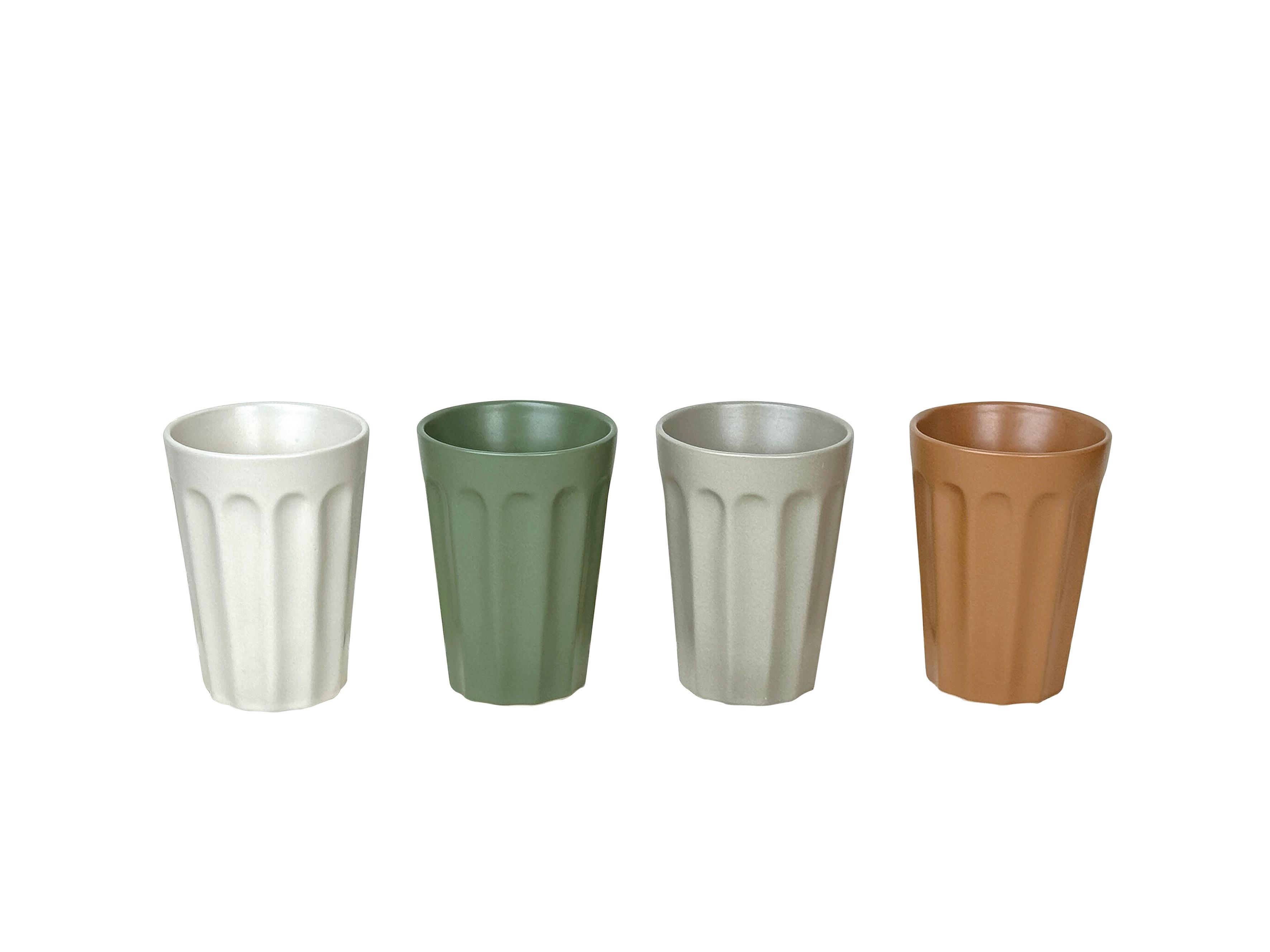 Kaffeebecher Leo - Braun/Weiß, Design, Keramik (7,5/11cm) - Luca Bessoni