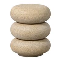 Beistelltisch Laurel Beige B: 40 cm - Beige, Design, Metall (40/40/50cm) - Livetastic