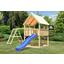 Spielturm Toni Set XL - Blau/Naturfarben, Holz (200/345/200cm) - Karibu