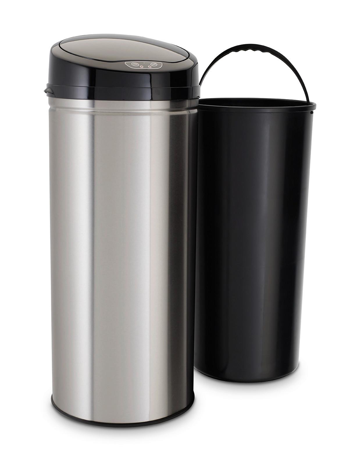 Inox Mülleimer mit Sensor