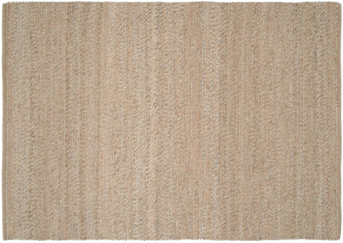 Handwebteppich Cappuccino Helsinki 80x150 cm, Wolle - Cappuccino, Basics, Textil (80/250cm) - Linea Natura