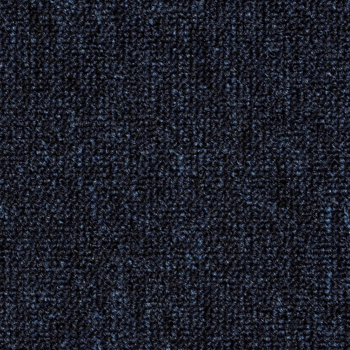 Teppichfliese Dunkelblau Sparkle 50x50cm Florhöhe 3,5mm - Dunkelblau, Basics, Textil (50/50cm)