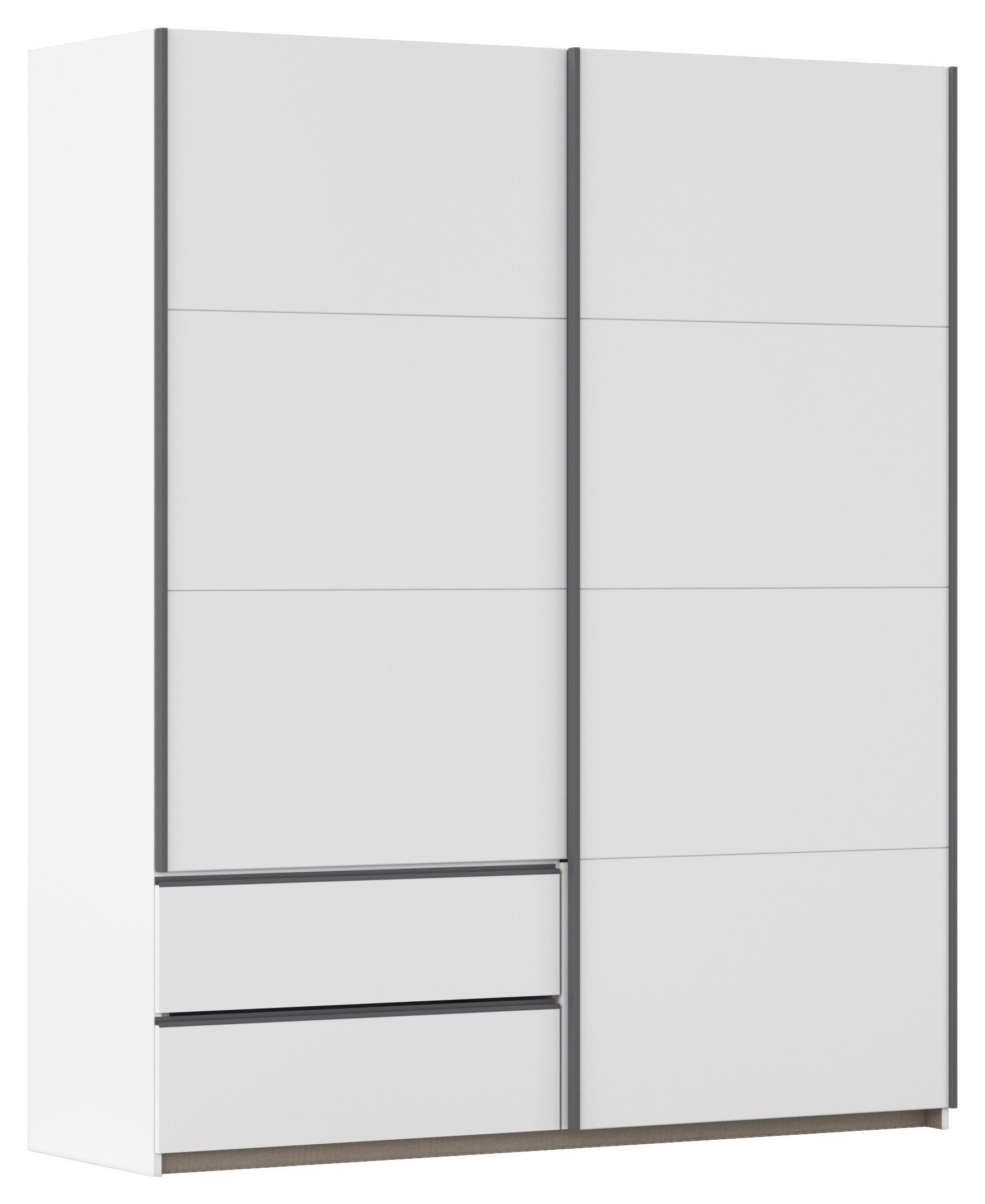 Schwebetürenschrank Stoke Weiß B: 175 cm - Weiß, MODERN, Holzwerkstoff (175/210/59cm) - Rauch Möbel