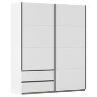 Schwebetürenschrank Stoke Weiß B: 175 cm - Weiß, MODERN, Holzwerkstoff (175/210/59cm) - Rauch Möbel