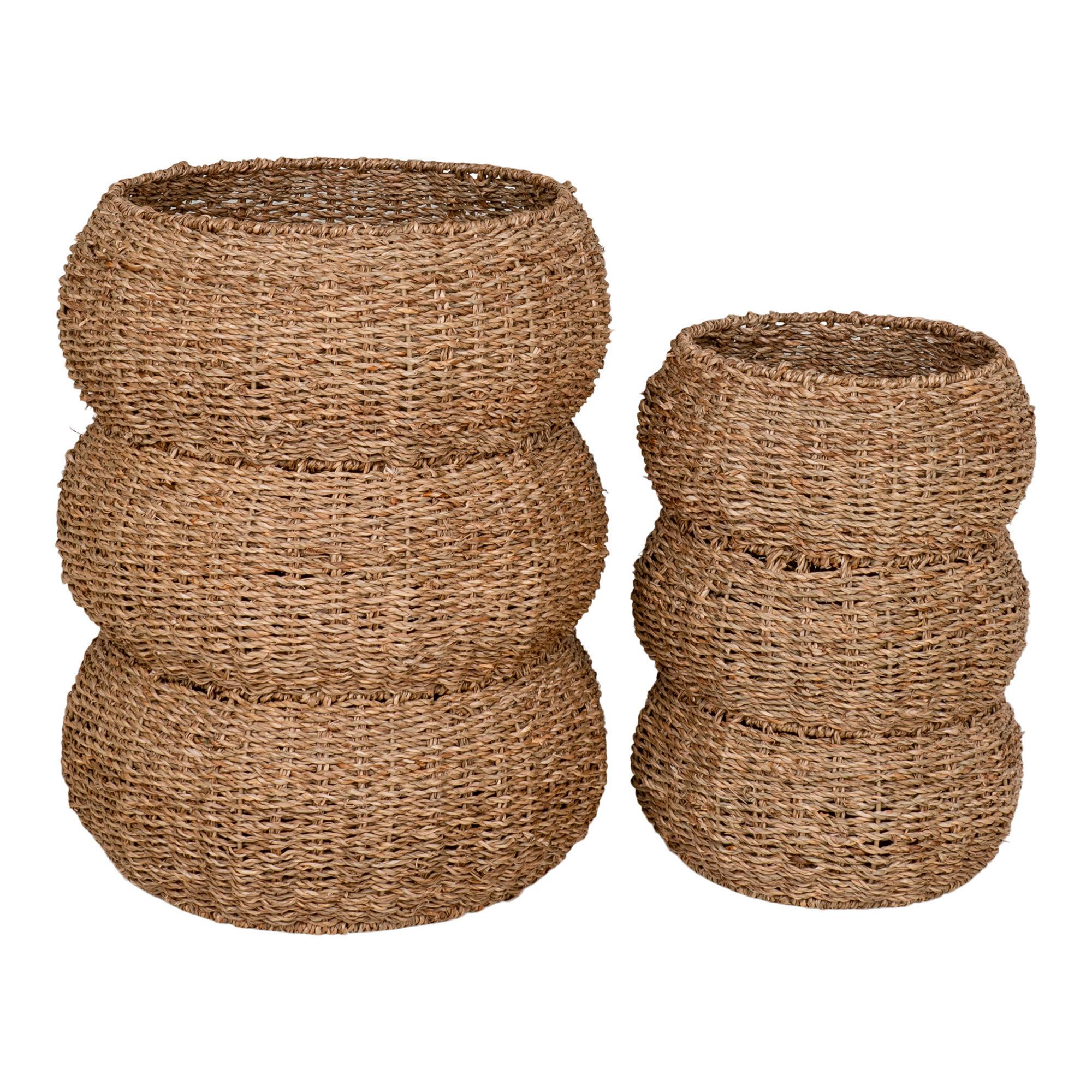 Korbset Sarbas Hellbraun B: 35 cm - Hellbraun, Basics, Naturmaterialien (35/45/35cm)