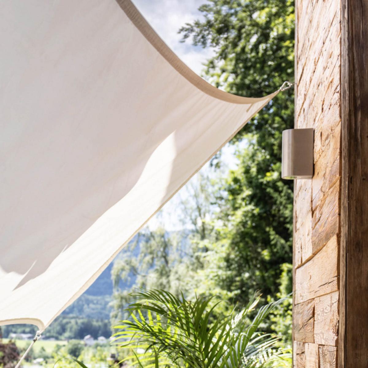 Gartensonnensegel Balkon-Repet Grau - Grau, Basics, Textil (170/270cm)