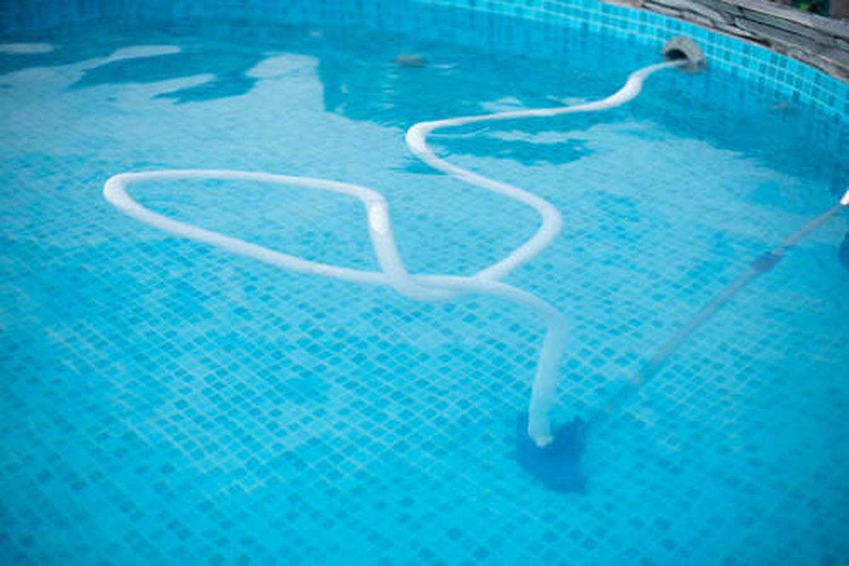 Aufstellpool Rund mit Leiter D: 427 cm - Grau, KONVENTIONELL, Kunststoff (427/107cm)
