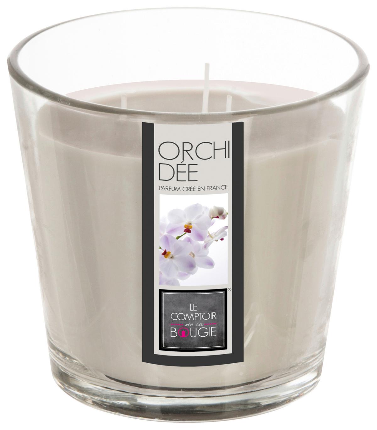 Svíčka ve skle Lisa - modrá/růžová, přírodní materiály/sklo (12,5/13,5cm) - Mömax