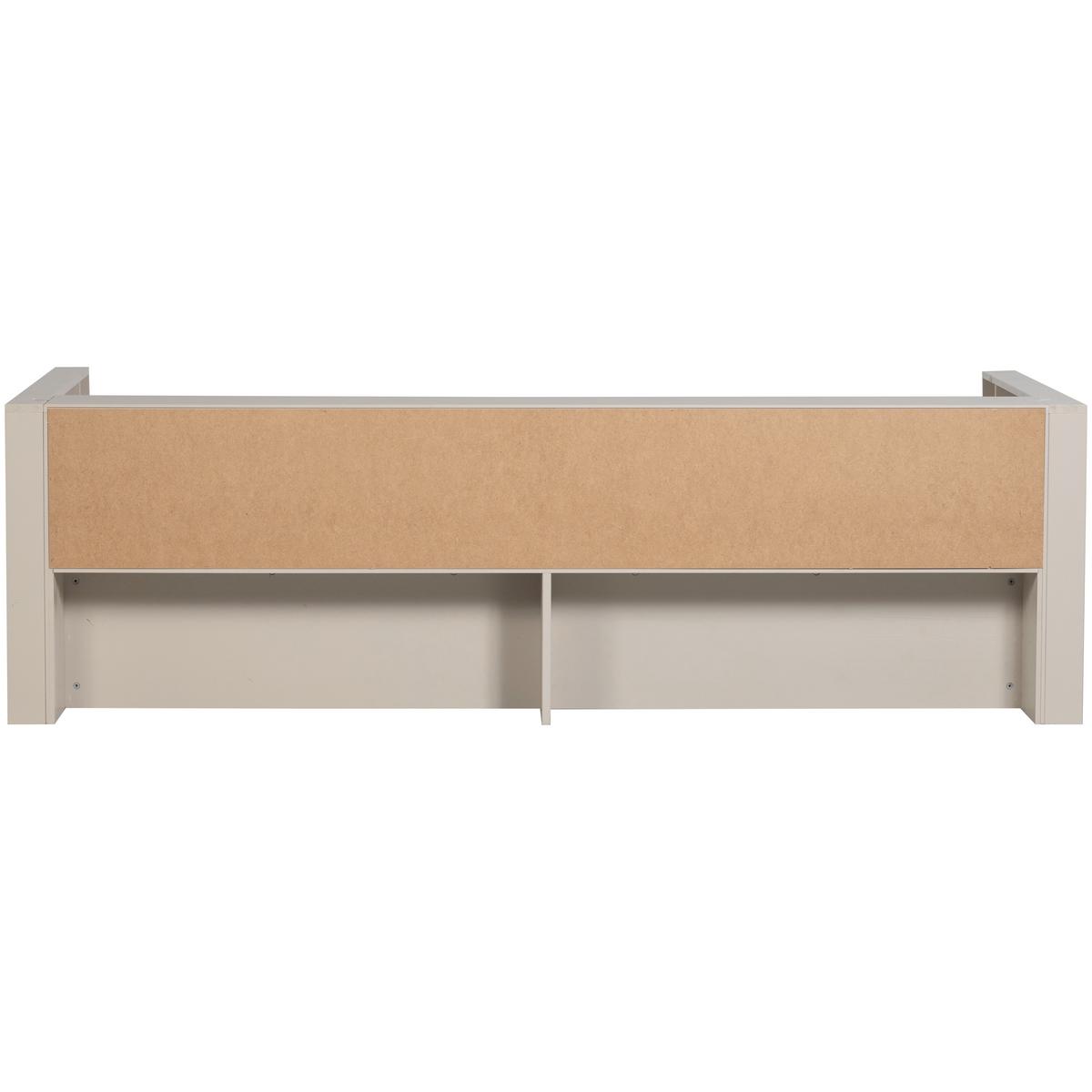 BODENBETT. Carter Grau 90x200cm - Grau, Basics, Holz (90/200cm) - MID.YOU