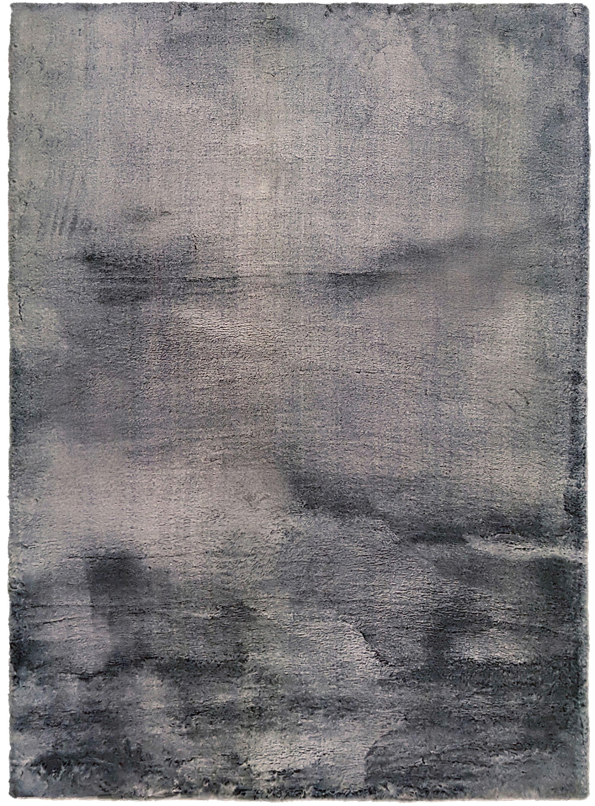 Fellteppich Misha Dunkelgrau 160x220 cm - Dunkelgrau, Textil (160/220cm) - Luca Bessoni