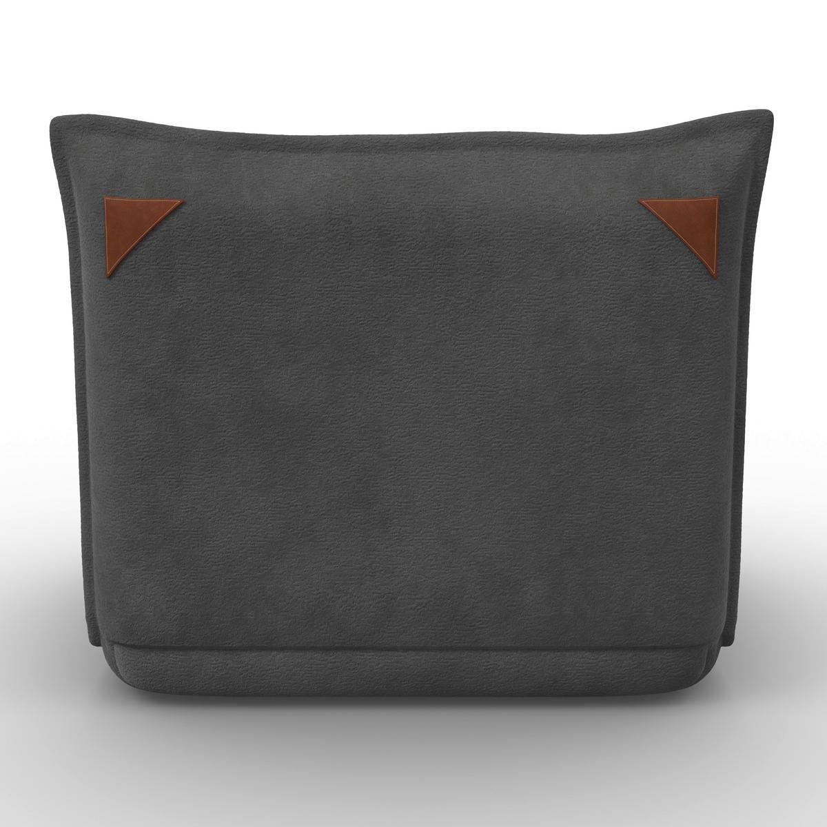 Rozkladacie kreslo MACY, tmavosivá, max. 120 kg - tmavosivá, Modern, kov/textil (83/35/65cm) - Bessagi Home