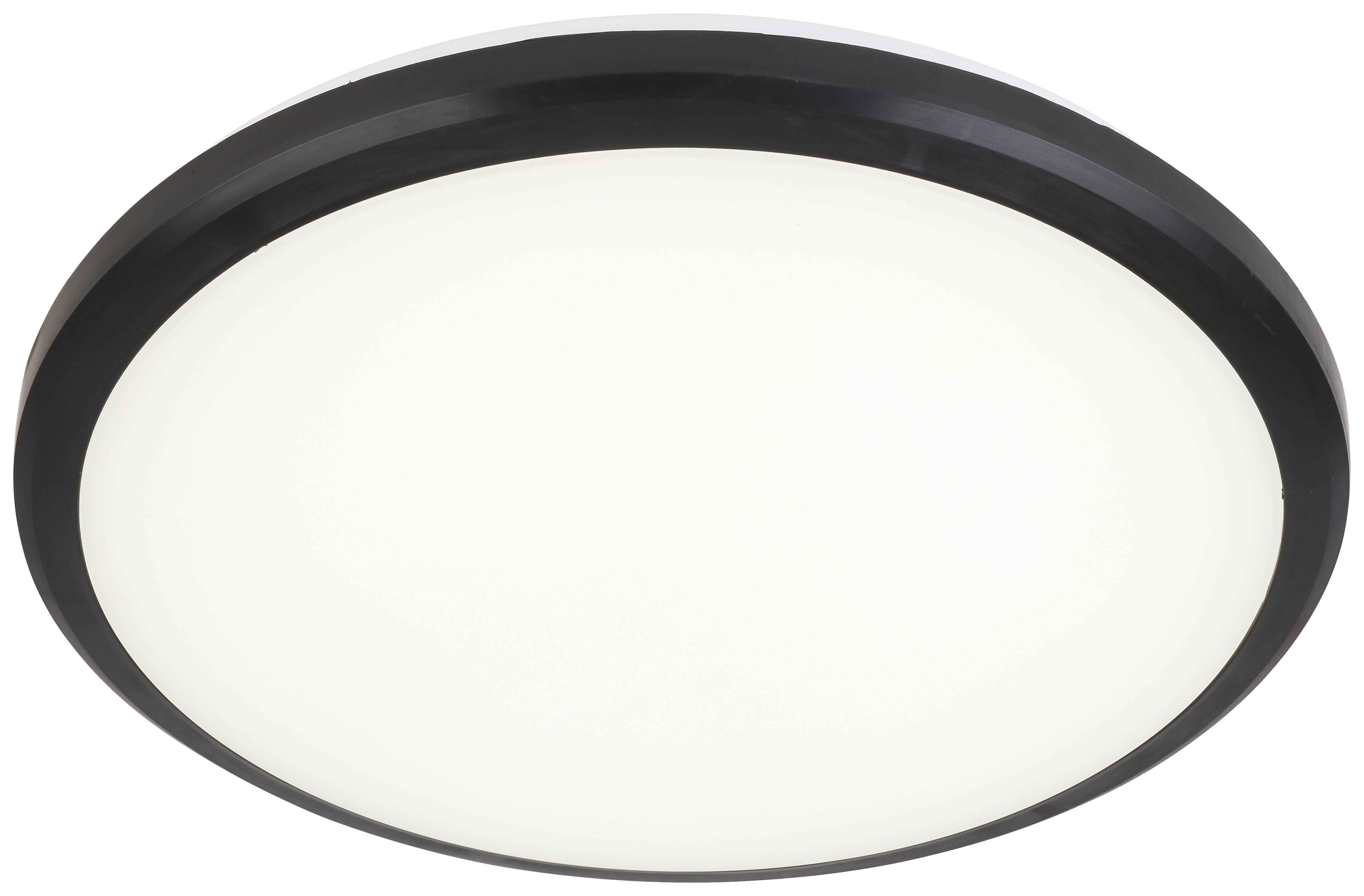 Led Mennyezeti Lámpa Dorika - Fehér/Fekete, modern, Műanyag (26,5/6,5cm) - Luca Bessoni