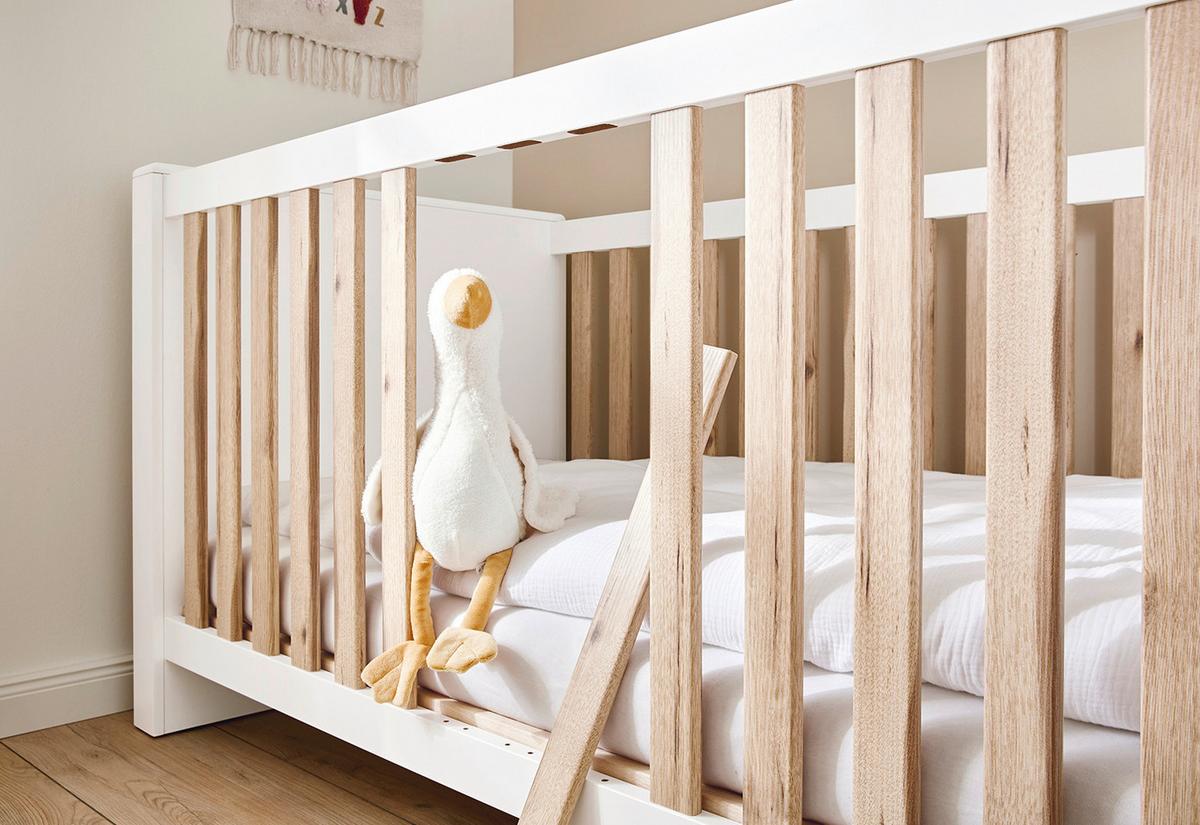 Babyzimmer Lova 2 Teilig - Naturfarben/Weiß, Basics, Holz - Pinolino