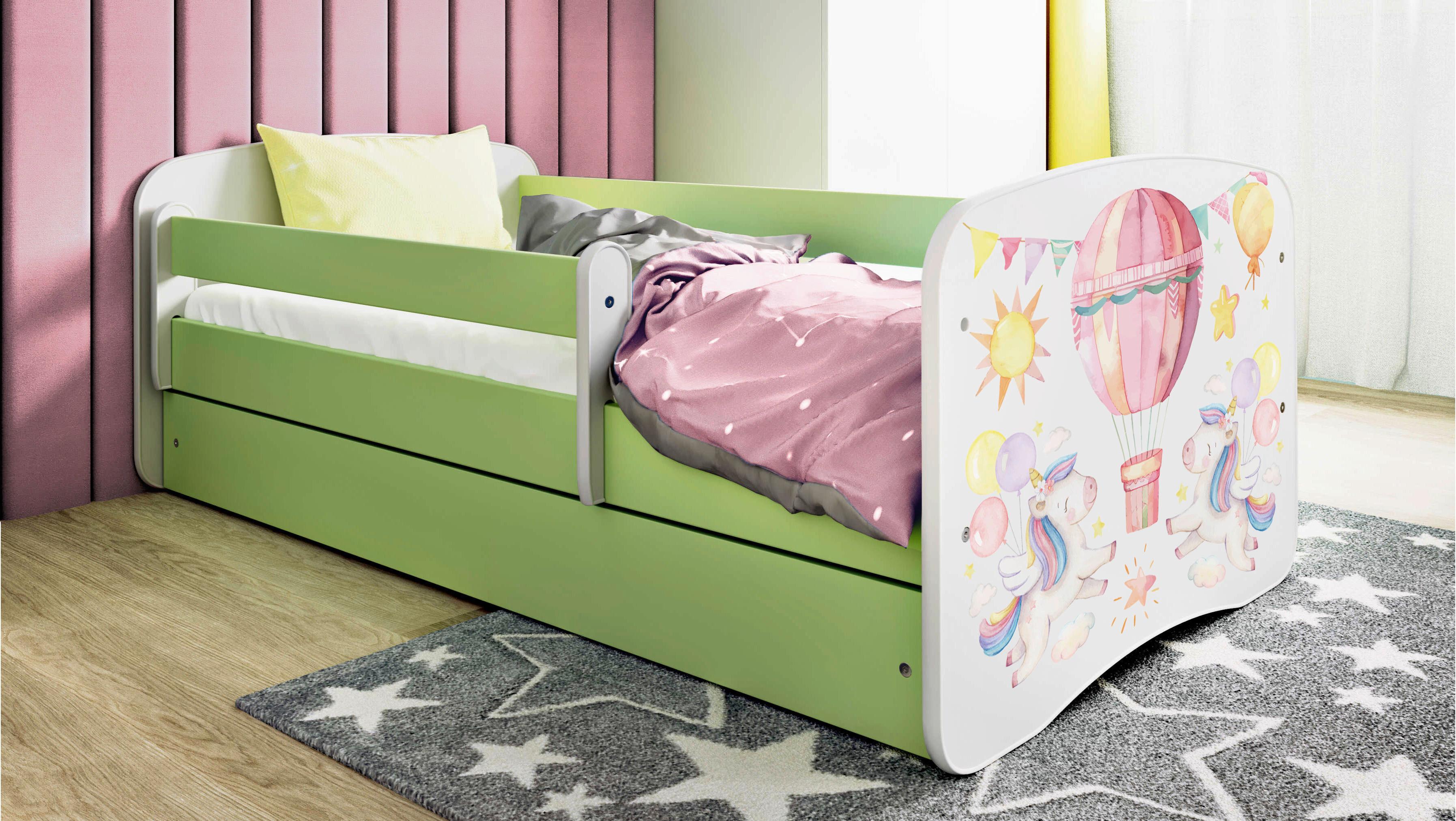 Kinder-/Juniorbett Babydreams Inkl. Matratze 80x160 - Birkefarben/Weiß, MODERN, Holz/Holzwerkstoff (80/160cm) - MID.YOU