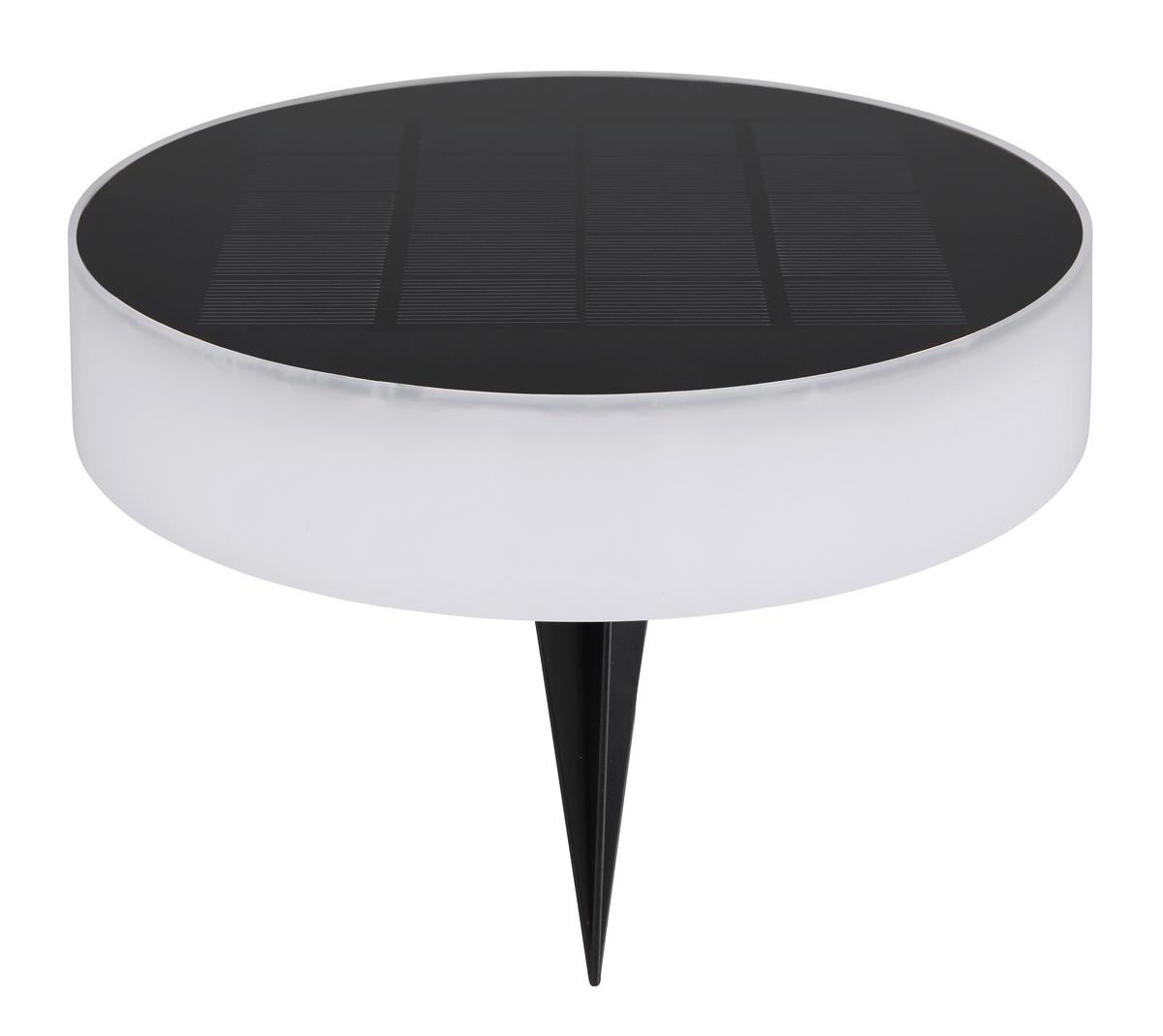 Solarleuchte 36417 - Opal/Schwarz, Design, Kunststoff (15,3/56,1cm) - Globo