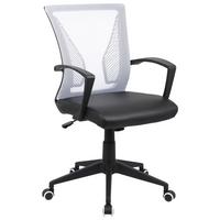 Drehstuhl Offilo Pu - Schwarz/Weiß, KONVENTIONELL, Kunststoff/Metall (48/92/46cm)