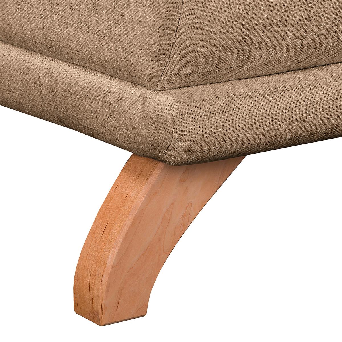 Ecksofa Bella Beige S: 257x174 cm - Wengefarben/Beige, Design, Textil (257/174cm) - Livetastic