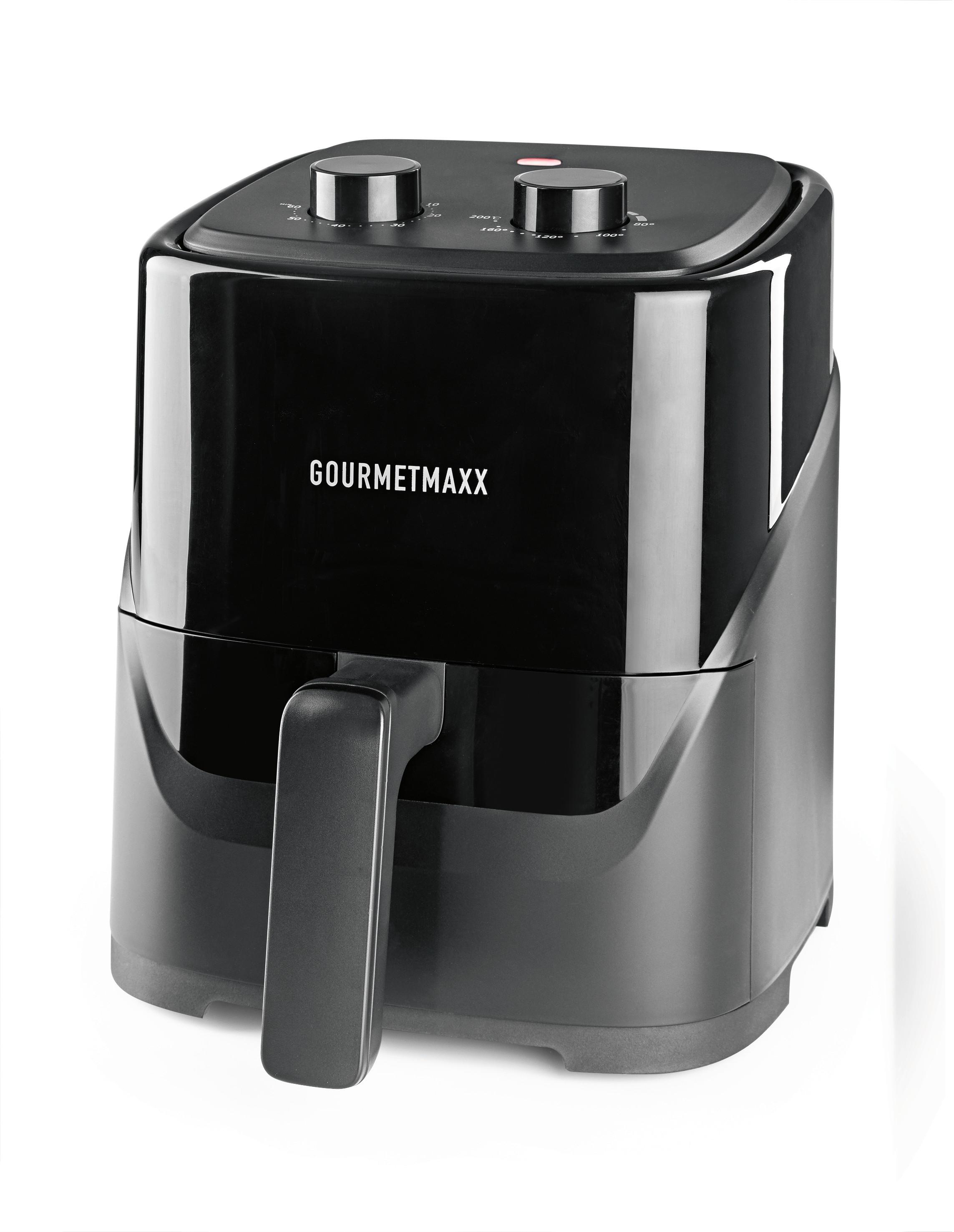 Heißluftfritteuse, 3,2L 19170 - Schwarz, Basics, Kunststoff (34,1/30/25,4cm) - GOURMETMAXX