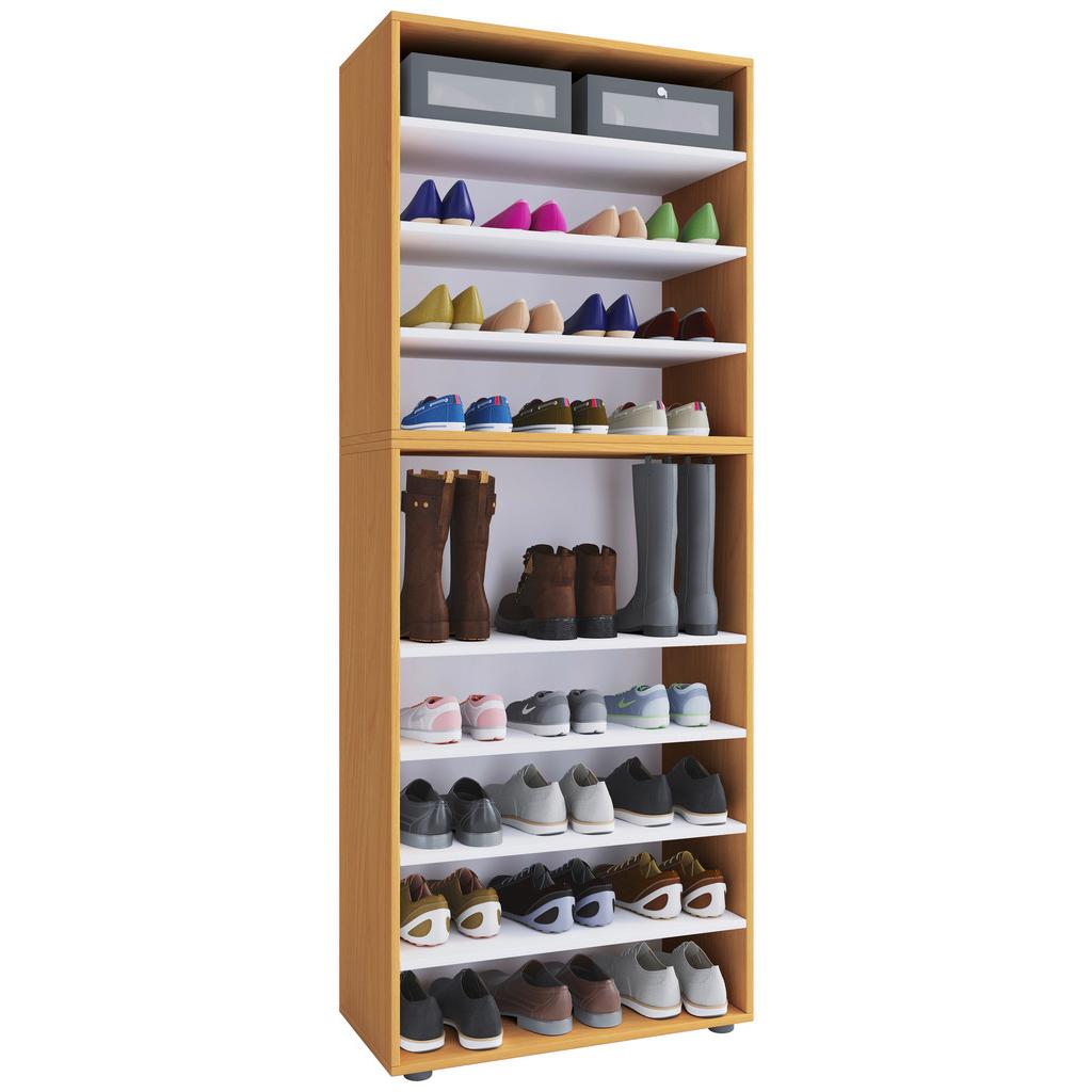 Schuhregal Lona XXL 9 Ablagen Buche Dekor H: 183 cm