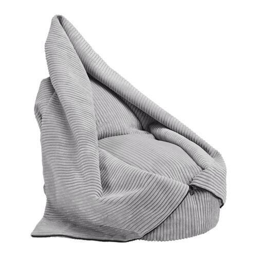 Sedací vak CAPRI světlá šedá - světle šedá, Moderní, textil (45/50/80cm)