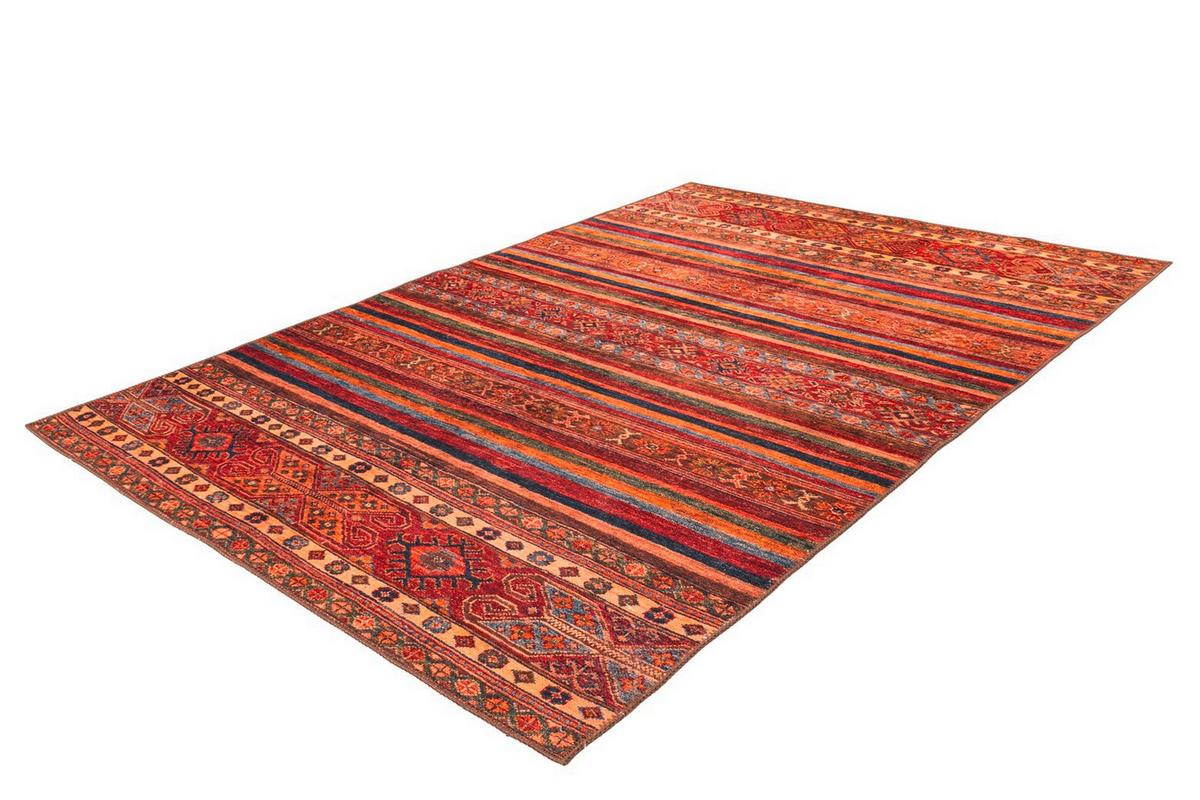 Flachwebteppich Mutlicolor Faye 75x150 cm - Rot/Multicolor, Basics, Textil (75/150cm) - Kayoom
