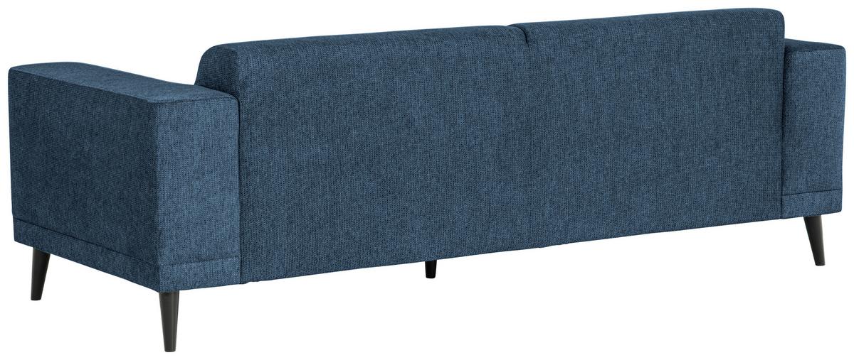 3-Sitzer-Sofa Oslo Blau B: 218 cm - Blau/Schwarz, Design, Textil (218/77/93cm) - MID.YOU