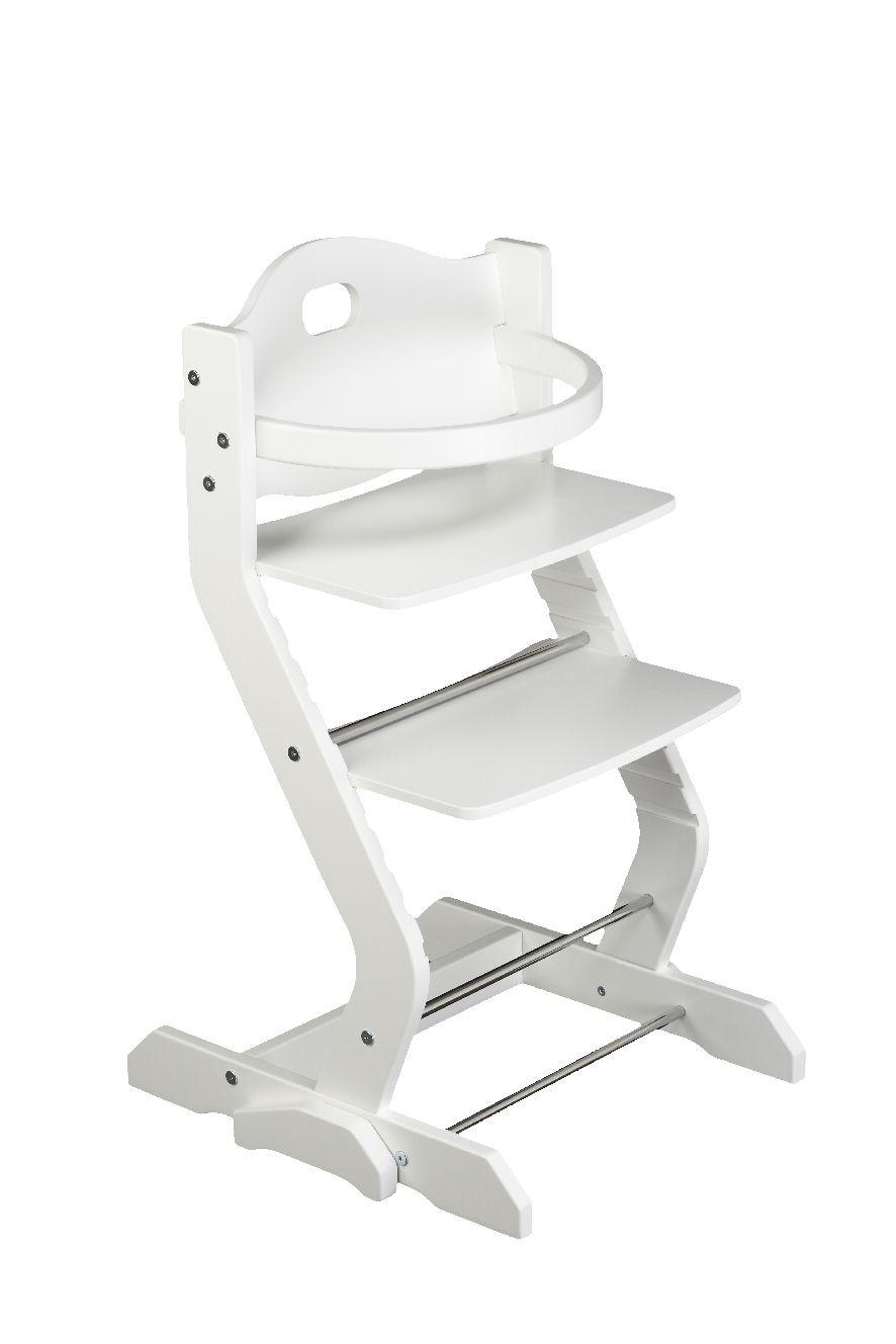 Kinderstuhl Weiß, L/B/H: 50x43x81cm - Weiß, Basics, Holz (50/43/81cm) - tiSsi