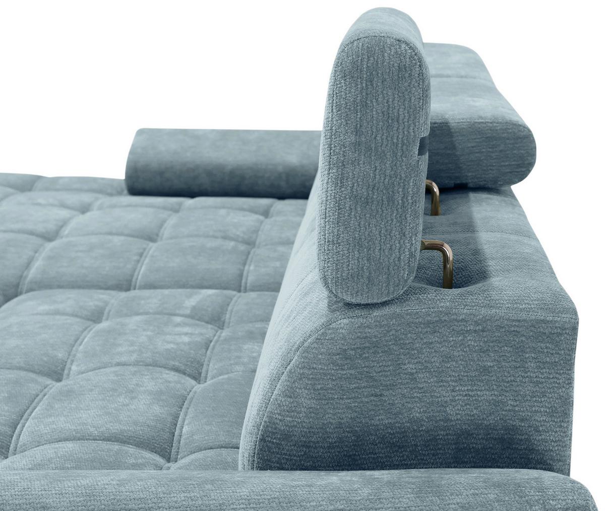 Rohová sedačka VEGAS, levá, mátově zelená žinylka - černá/mátově zelená, Design, dřevo/textil (173/294cm)