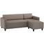Wohnlandschaft in L-Form Basic 205x140 cm - Taupe/Schwarz, MODERN, Holz/Textil (205/140cm) Wohnlandschaft in L-Form Basic 205x140 cm - Taupe/Schwarz, MODERN, Holz/Textil (205/140cm)