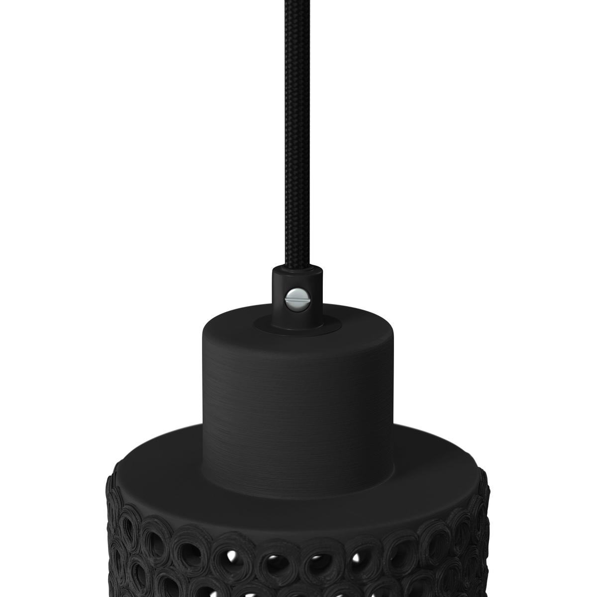 ZÁVĚSNÉ SVÍTIDLO LACE - černá, Moderní, keramika (12cm) - Bessagi Home